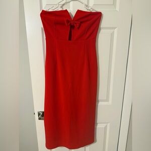 Lulu's Scarlet Strapless Dress
